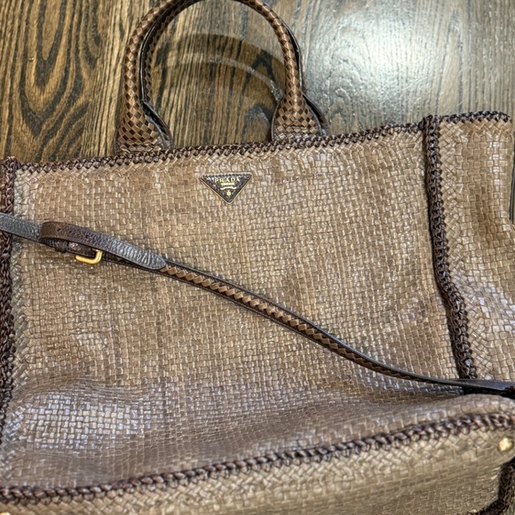 PRADA Madras Tote - Picture 3 of 9